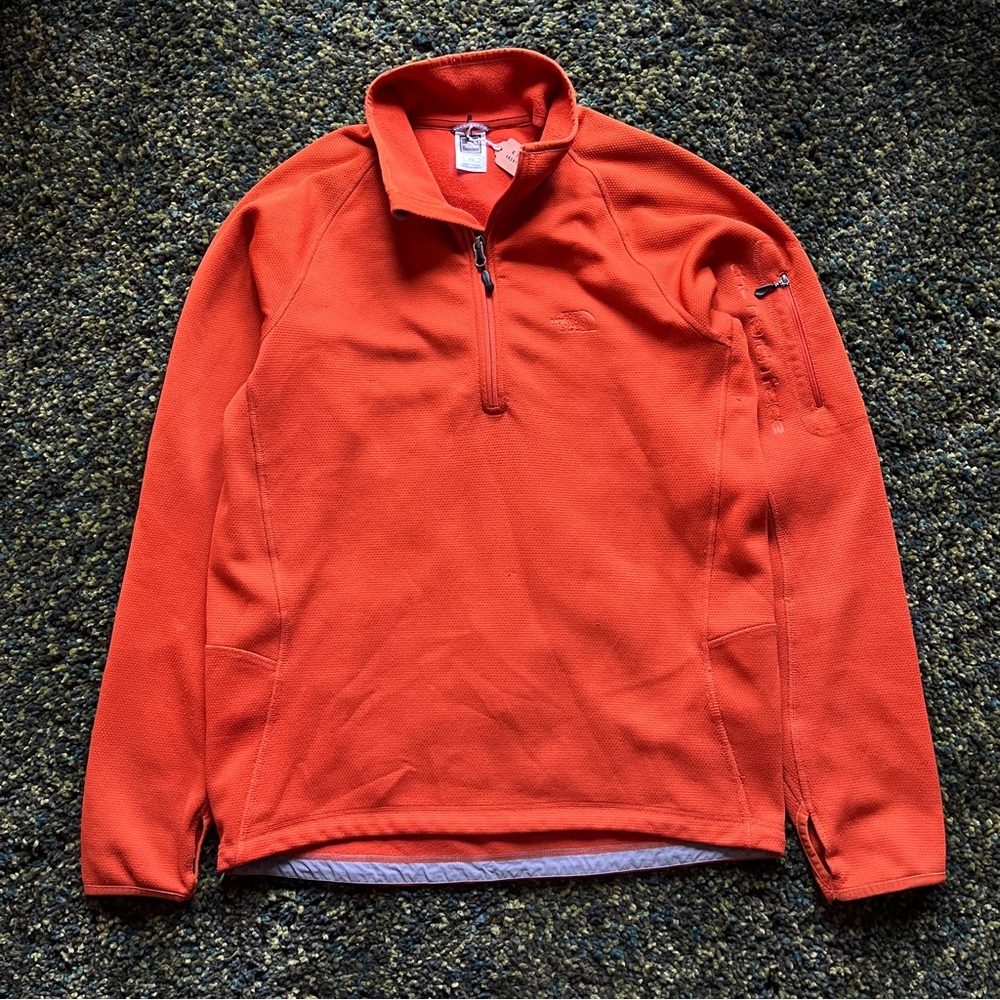 The North Face Orange Quarter Zip (M)